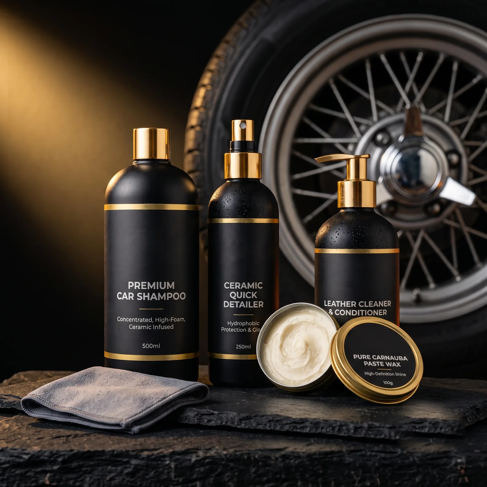Automotive aftercare products campaign visual